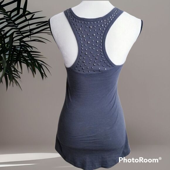 5/$25 Ellison Grey racerback Tank - Picture 3 of 4